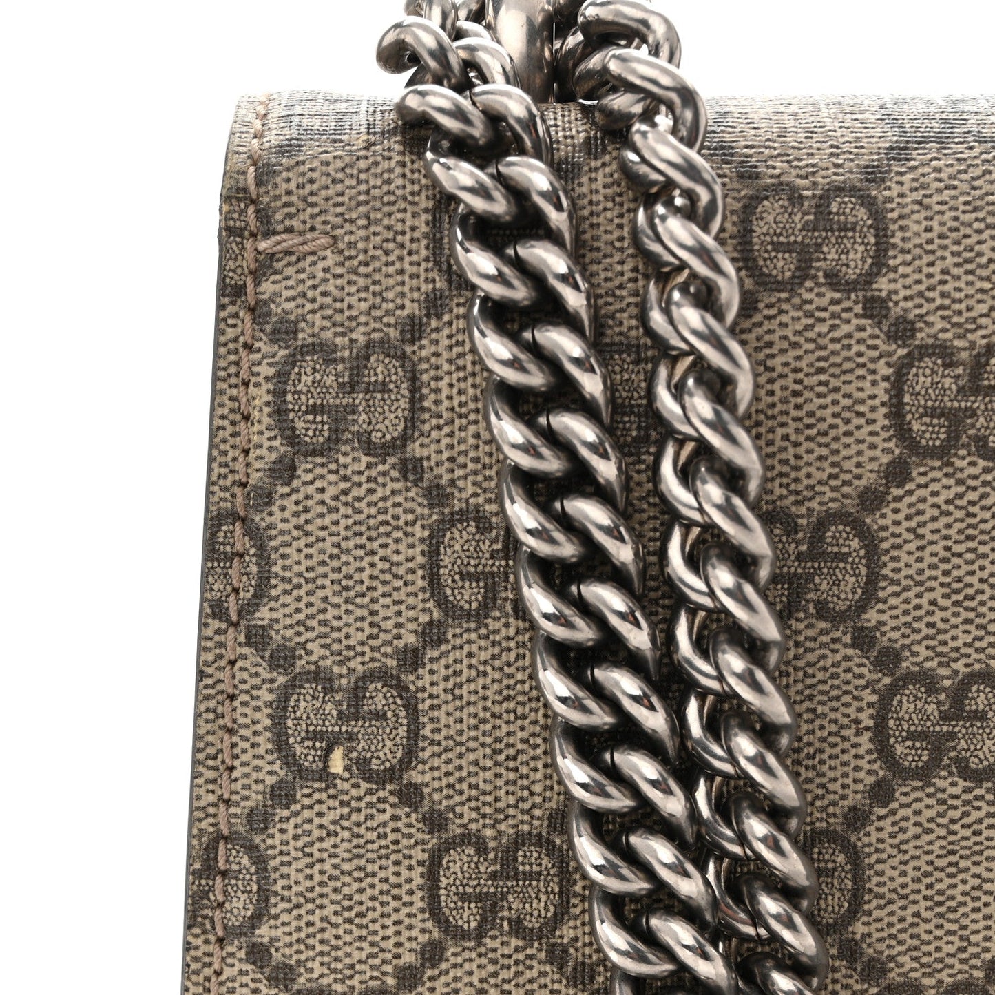GG Supreme Monogram Small Dionysus Shoulder Bag Taupe