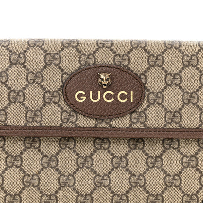 GG Supreme Monogram Neo Vintage Web Belt Bag Brown