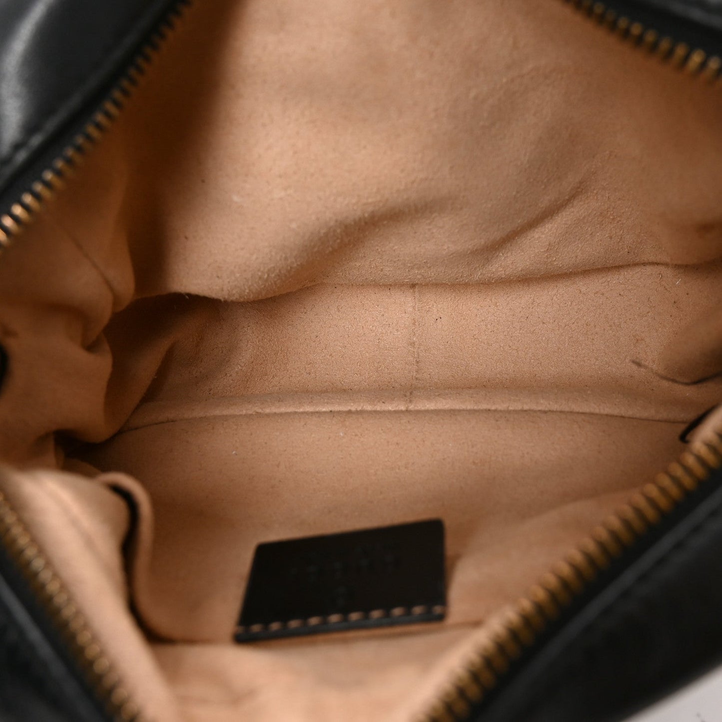 Calfskin Matelasse Small GG Marmont Chain Shoulder Bag Black
