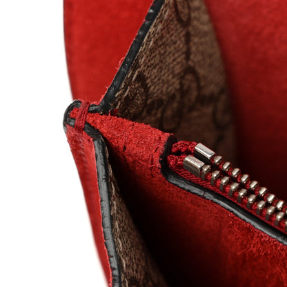 GG Supreme Monogram Small Dionysus Shoulder Bag Red