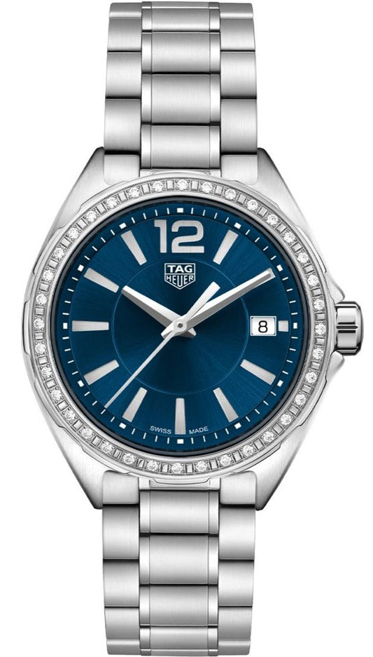 Tag Heuer Formula 1 Quartz Diamonds Blue Dial Silver Steel Strap Watch for Women - WBJ1316.BA0666