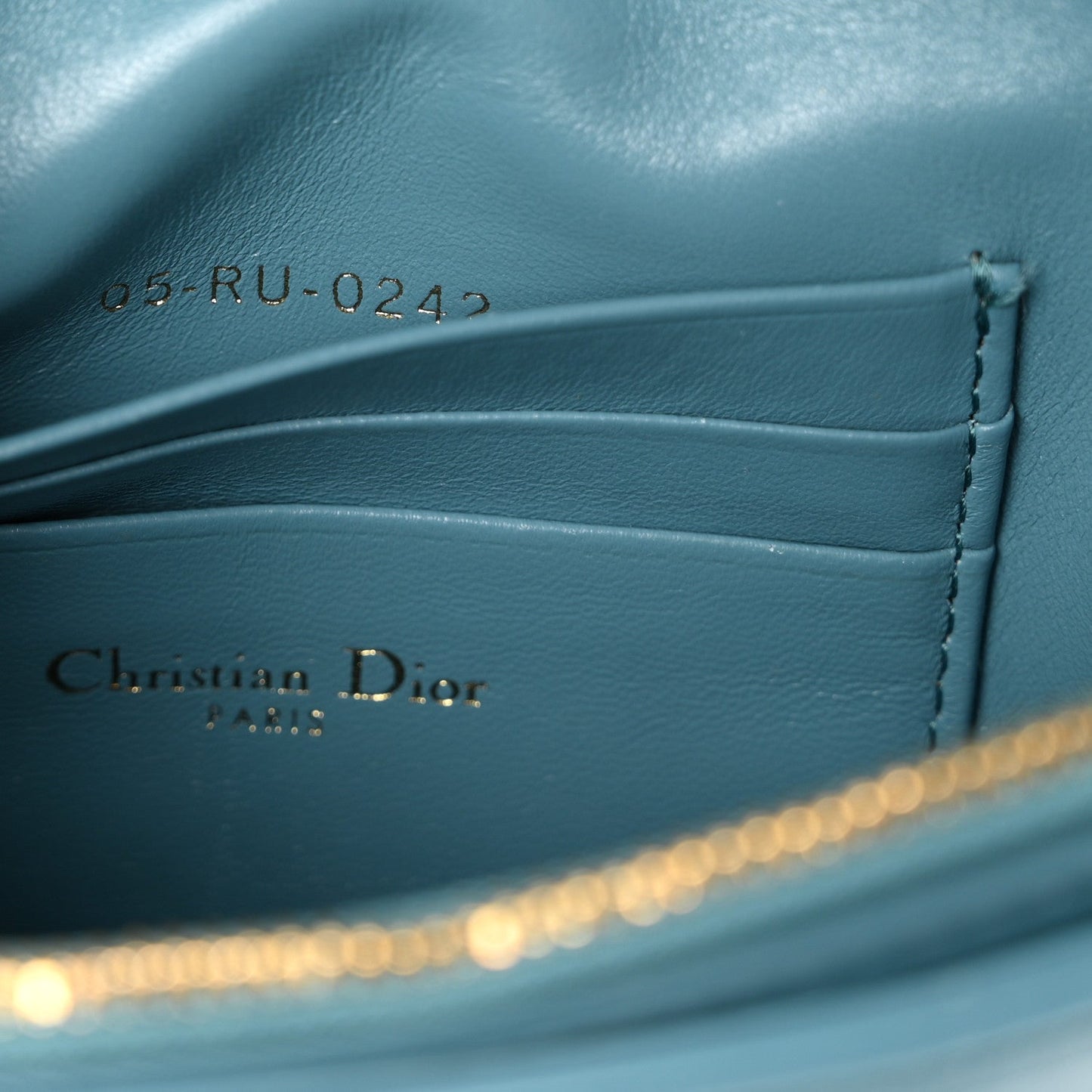 Calfskin Macrocannage Mini Caro Bag Horizon Blue