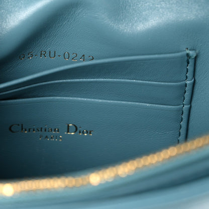 Calfskin Macrocannage Mini Caro Bag Horizon Blue