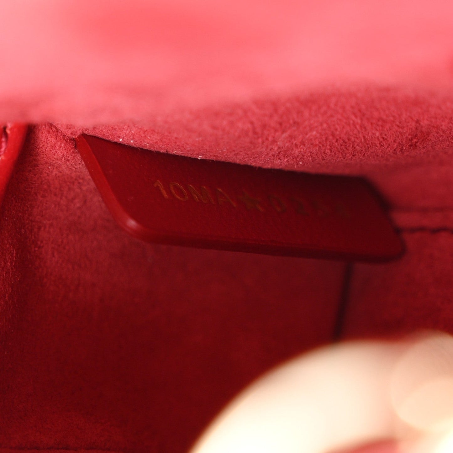 Lambskin Cannage Dioramour Micro Lady D-Joy Red