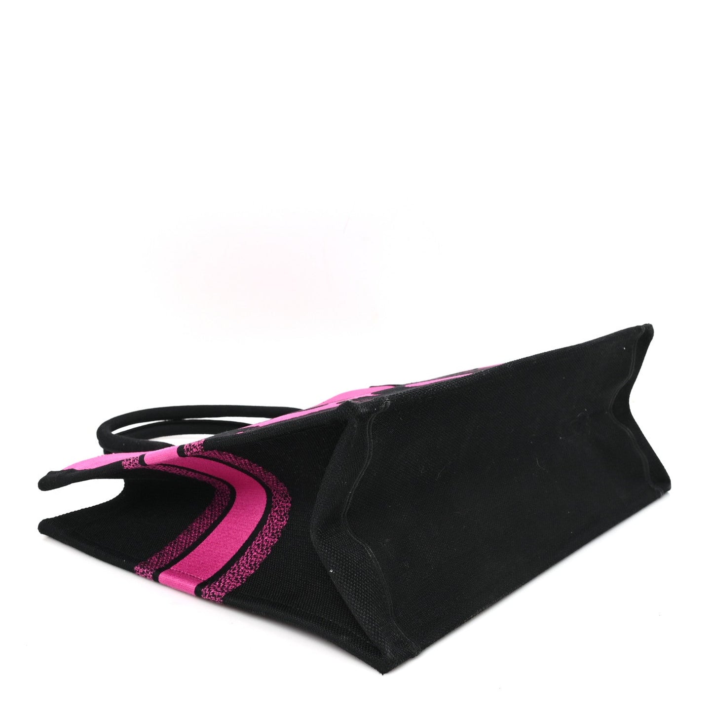 Canvas Embroidered Large Miss Dior Graffiti Book Tote Fuchsia Purple