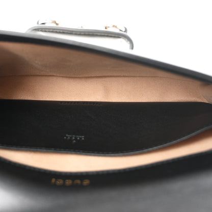 GG Supreme Monogram Azalea Calfskin Horsebit 1955 Mini Bag Beige Black