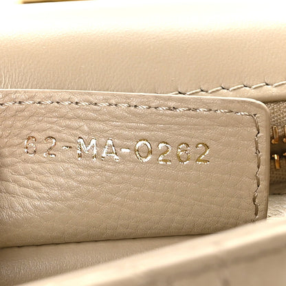 Supple Calfskin Cannage Medium Caro Bag Beige