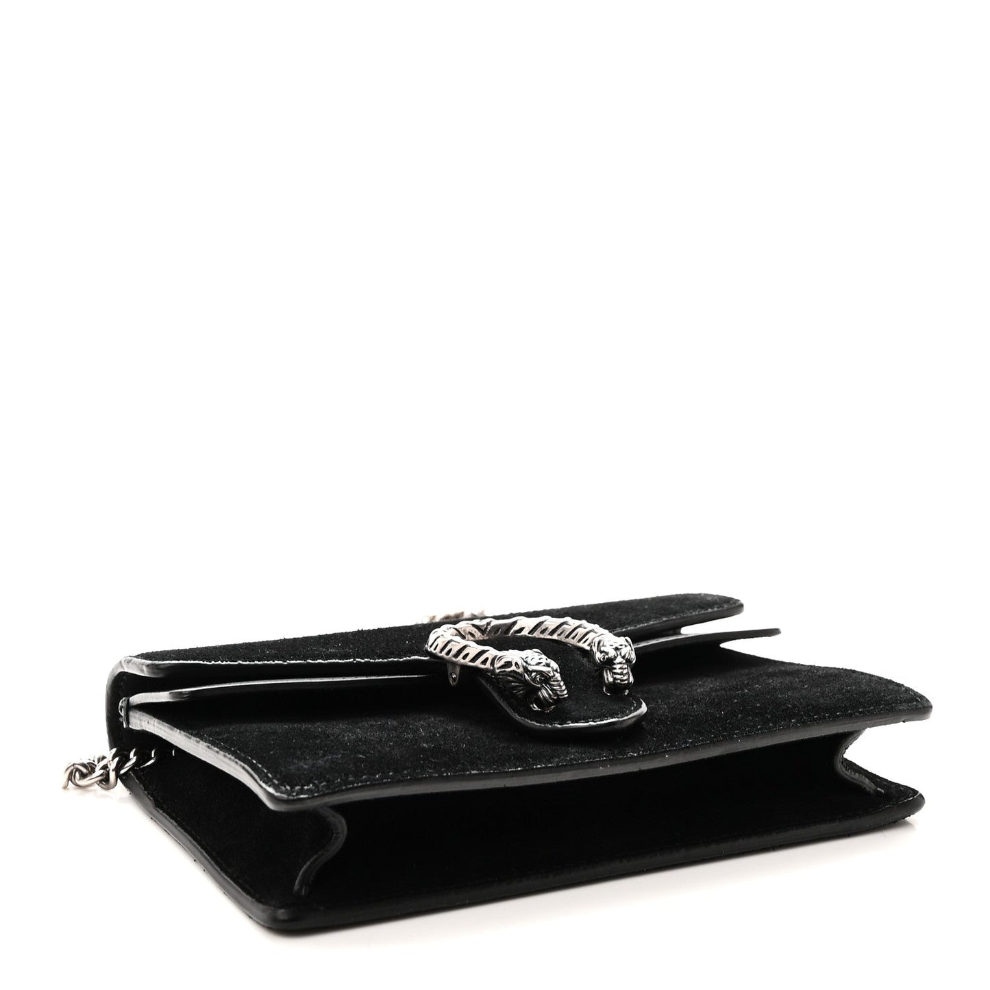 Suede Super Mini Dionysus Shoulder Bag Black