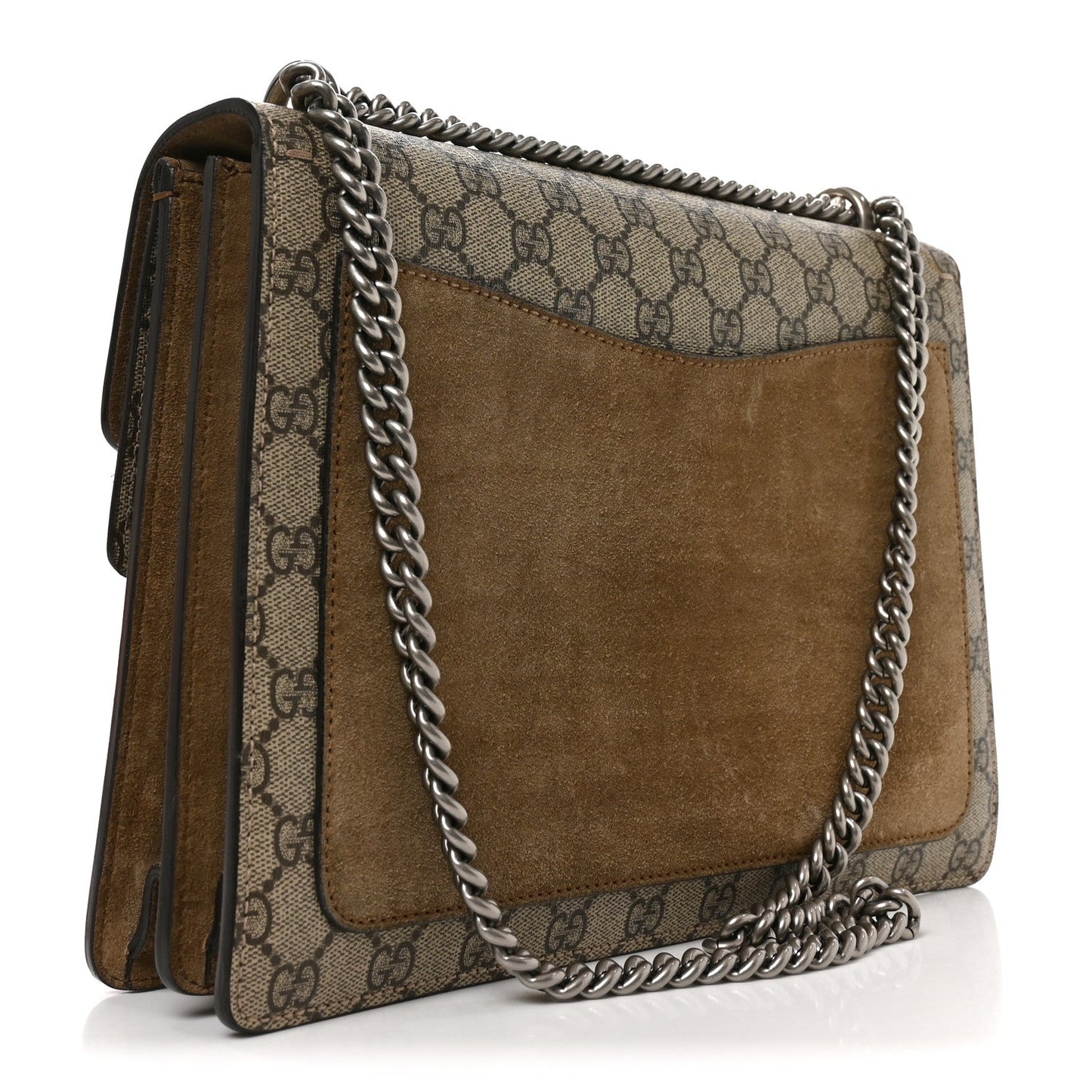 GG Supreme Monogram Medium Dionysus Shoulder Bag Taupe Taupe