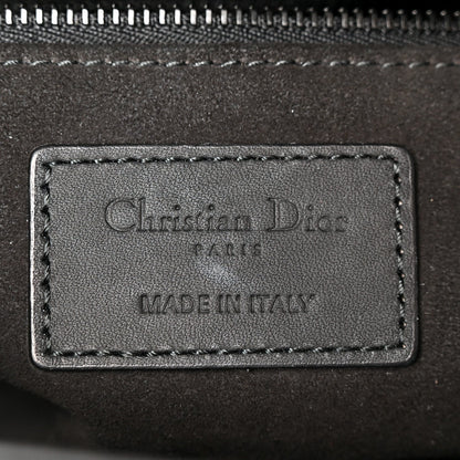 Ultra Matte Calfskin Cannage Medium Lady Dior Black