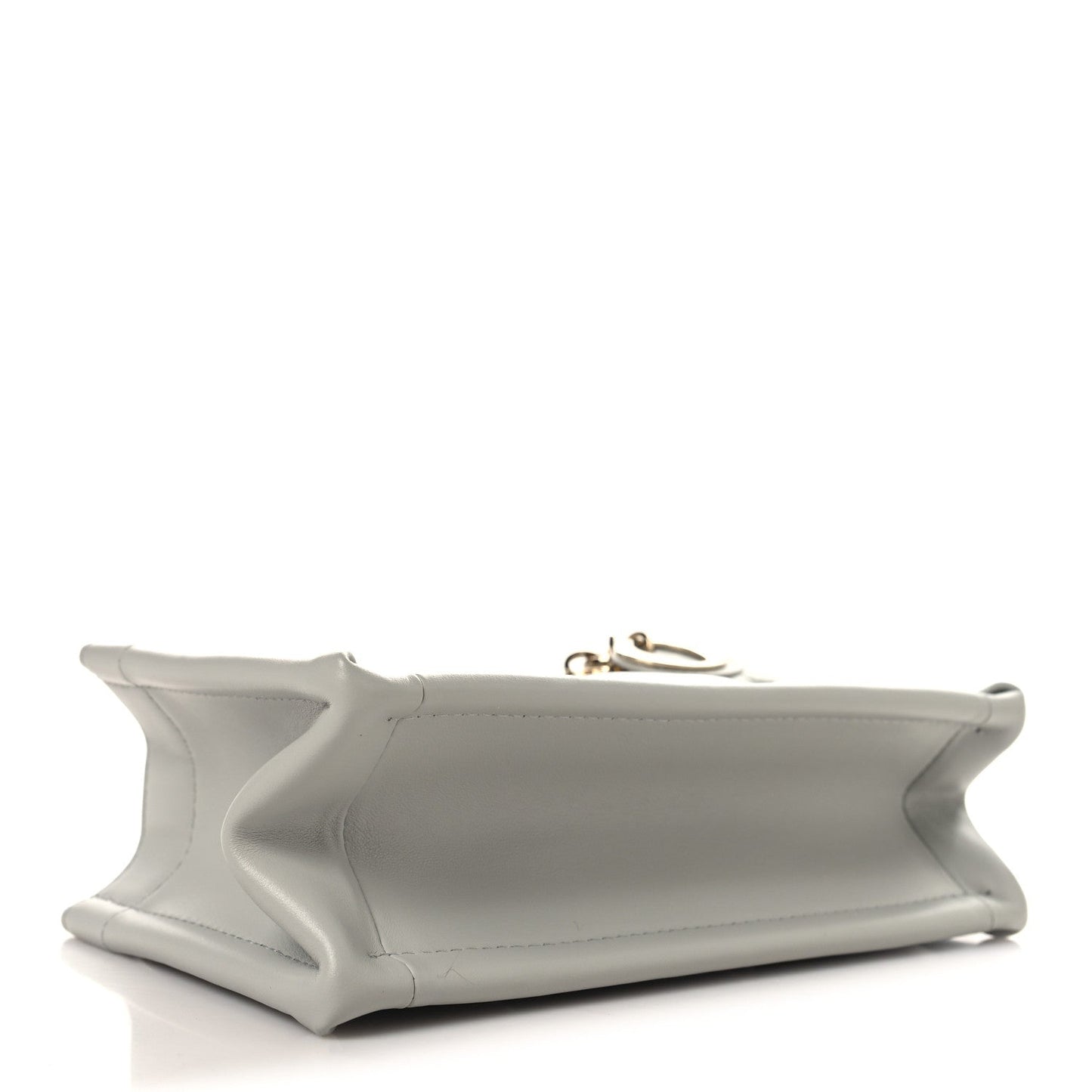 Calfskin Macrocannage Mini Book Tote Grey