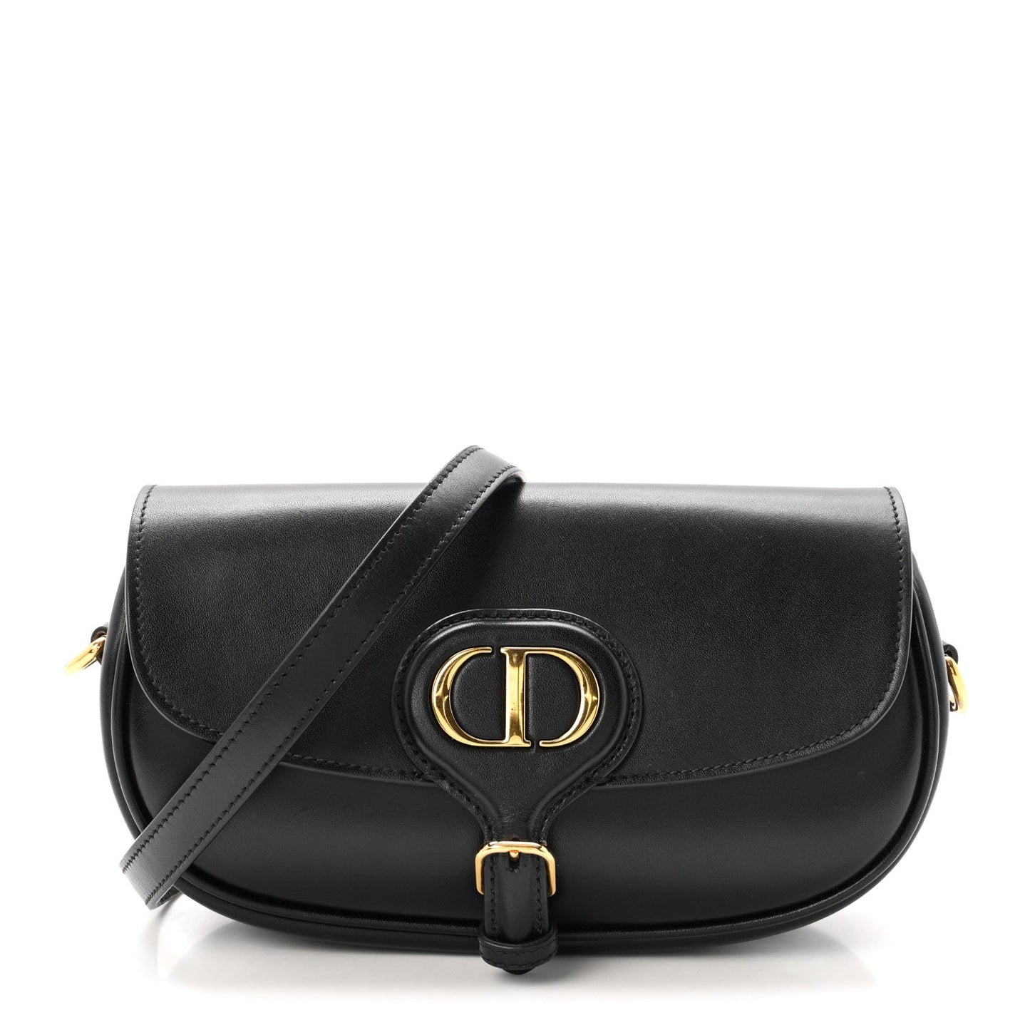 Box Calfskin East West Bobby Bag Black
