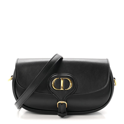 Box Calfskin East West Bobby Bag Black
