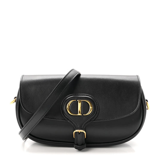 Box Calfskin East West Bobby Bag Black