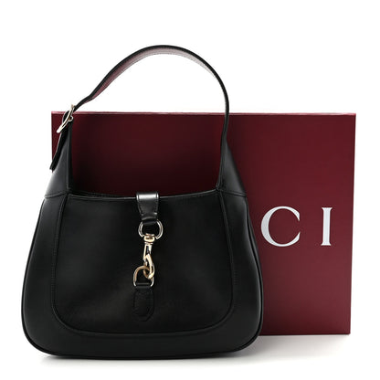 Calfskin Small Jackie Shoulder Bag Black