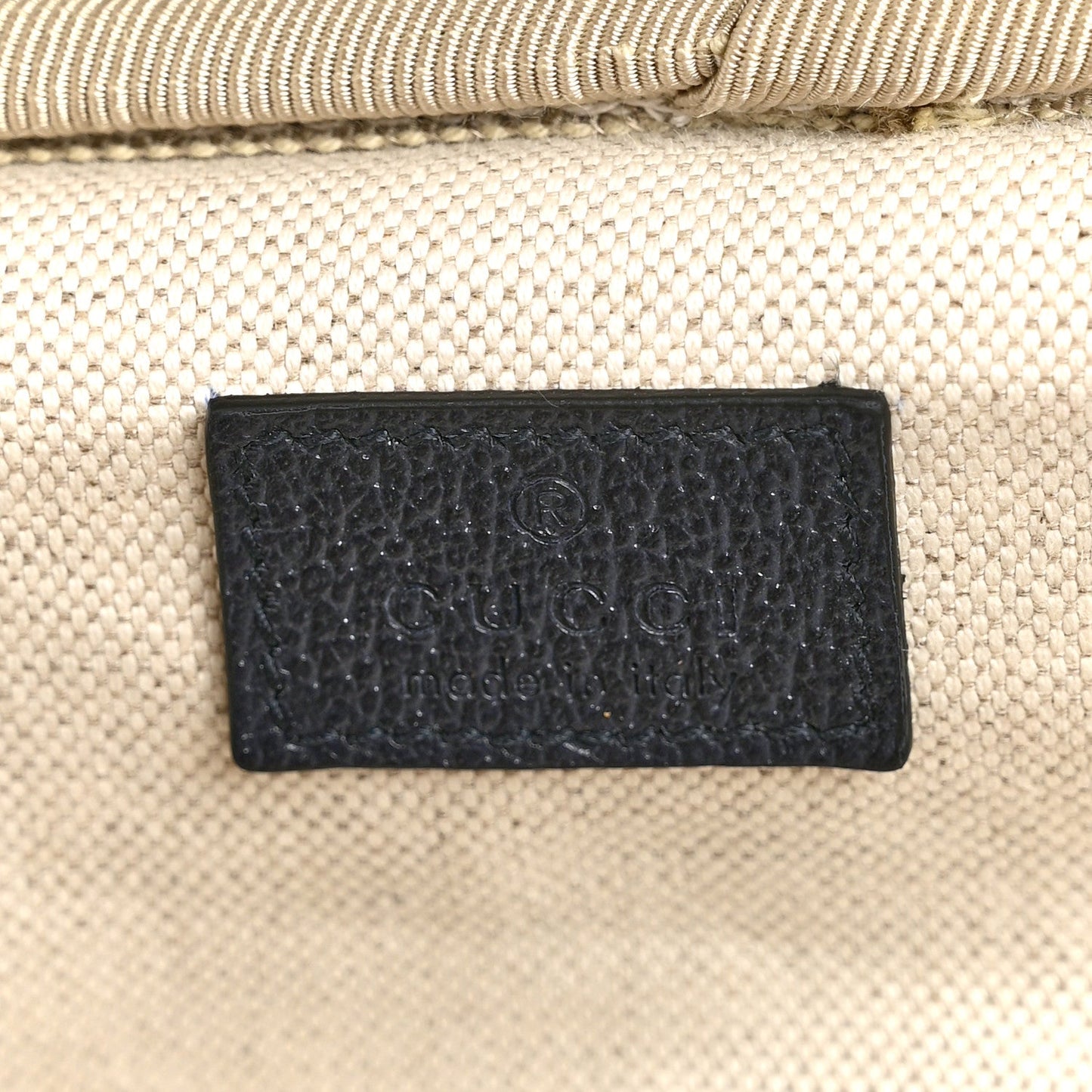 GG Supreme Monogram Textured Dollar Calfskin Web Ophidia Small Savoy Cabin Trolley Black Blue