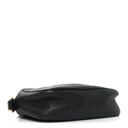 Pebbled Calfskin Mini Soho Disco Bag Black