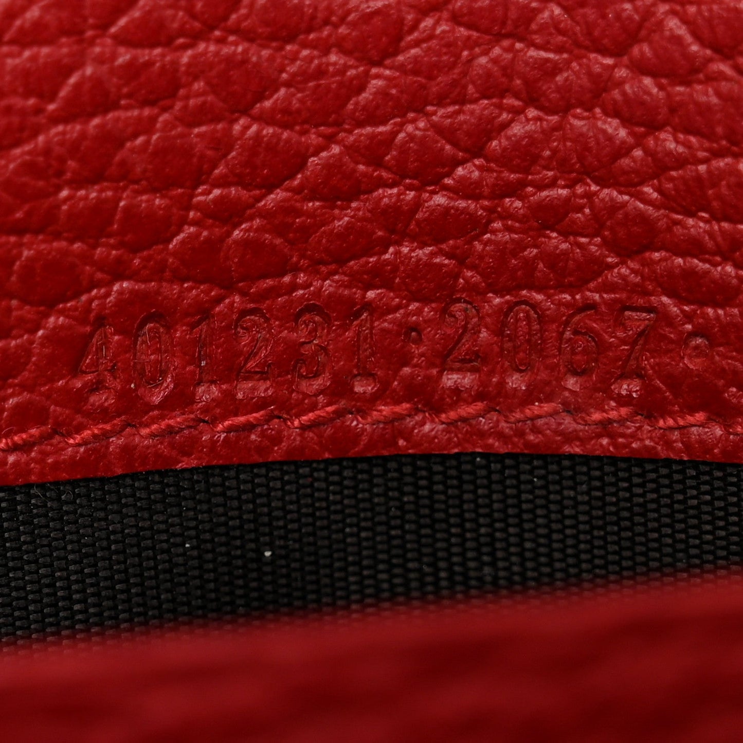 Calfskin Mini Dionysus Chain Wallet Hibiscus Red