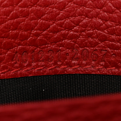 Calfskin Mini Dionysus Chain Wallet Hibiscus Red