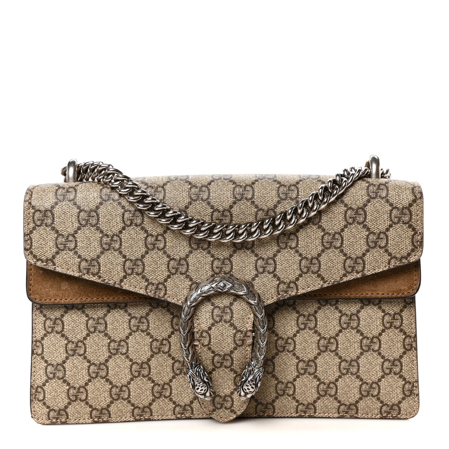 GG Supreme Monogram Small Dionysus Shoulder Bag Taupe