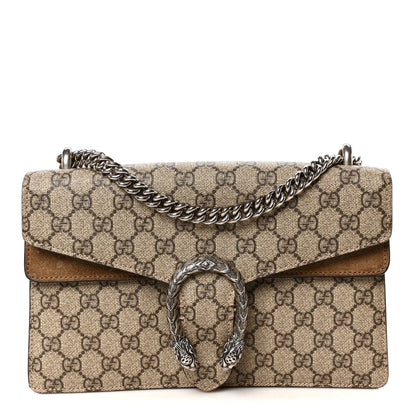 GG Supreme Monogram Small Dionysus Shoulder Bag Taupe