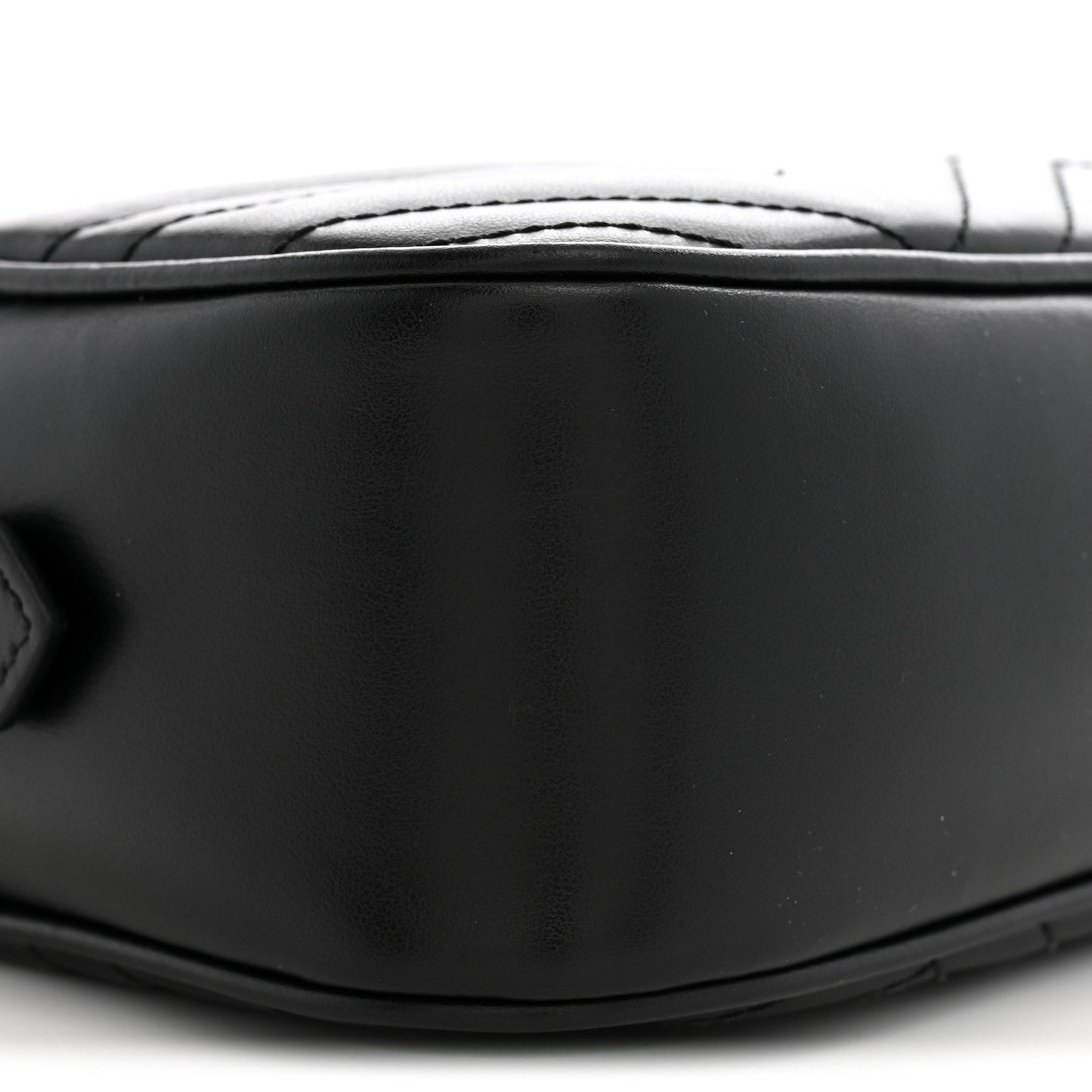 Calfskin Matelasse Small GG Marmont Chain Shoulder Bag Black