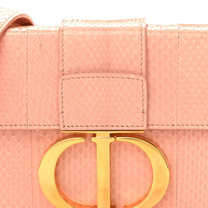 Snakeskin 30 Montaigne Box Bag Rose Clair