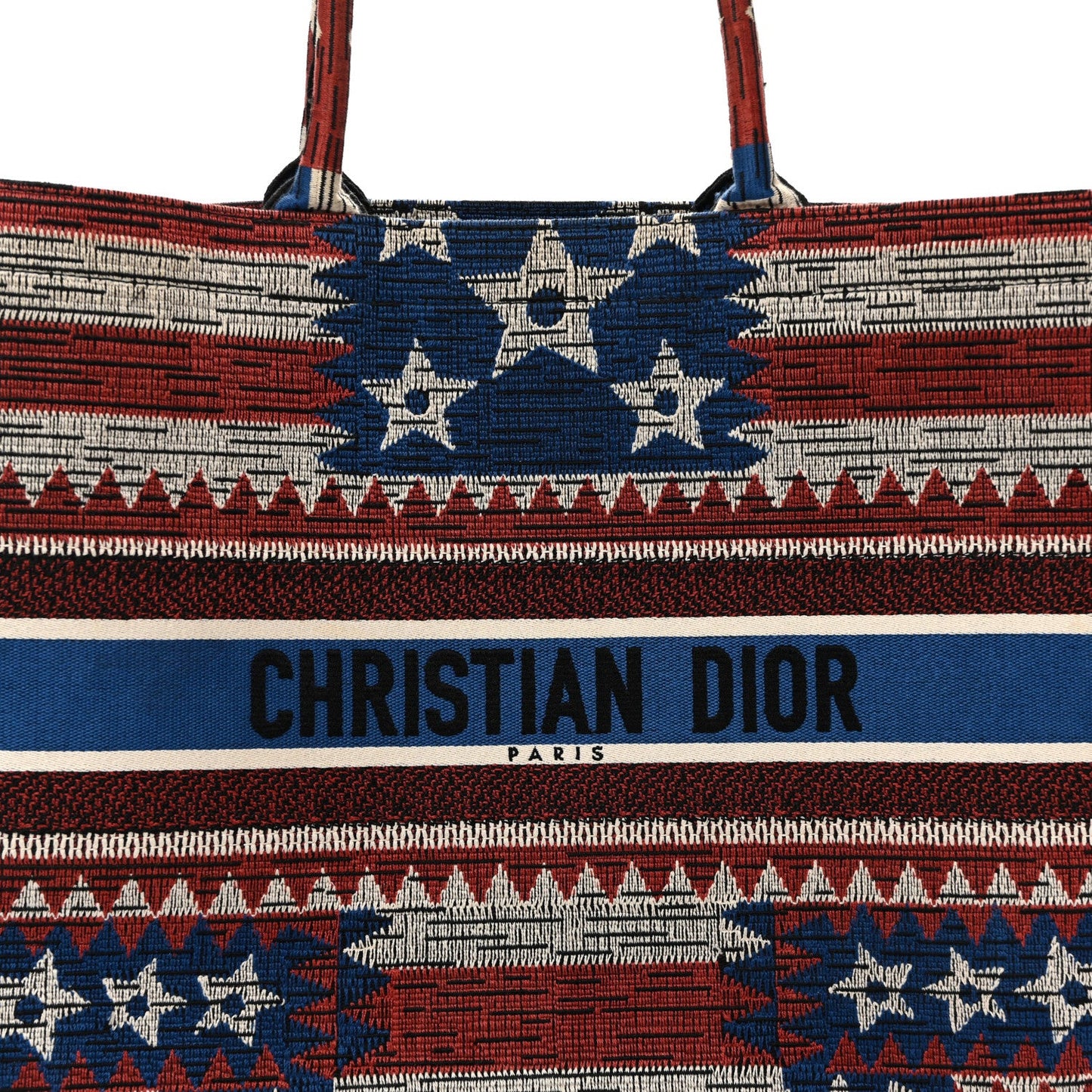 Canvas Embroidered Large Exclusive US Book Tote Multicolor
