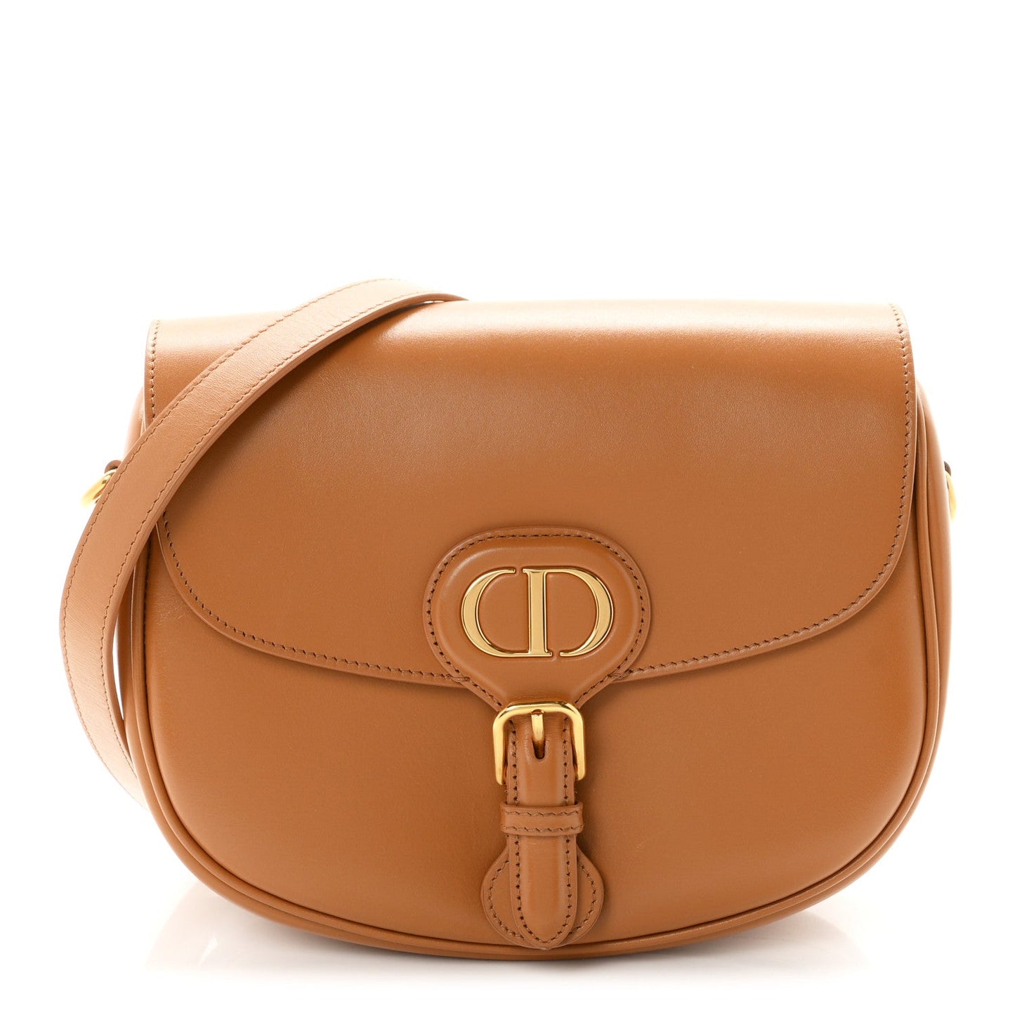 Box Calfskin Medium Bobby Flap Camel