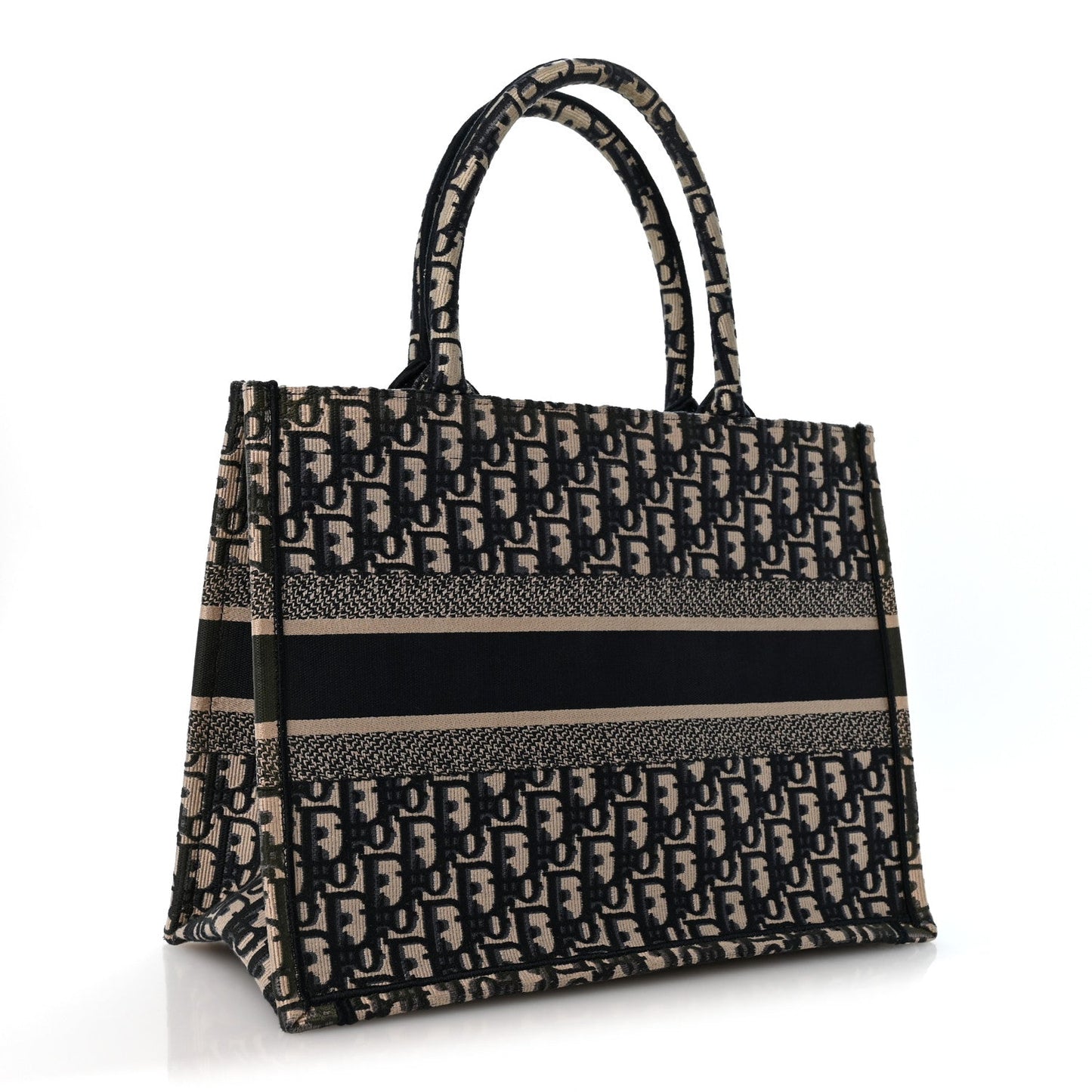 Oblique Medium Book Tote Blue Multicolor