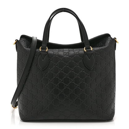 Guccissima Linea A Foldover Tote Black