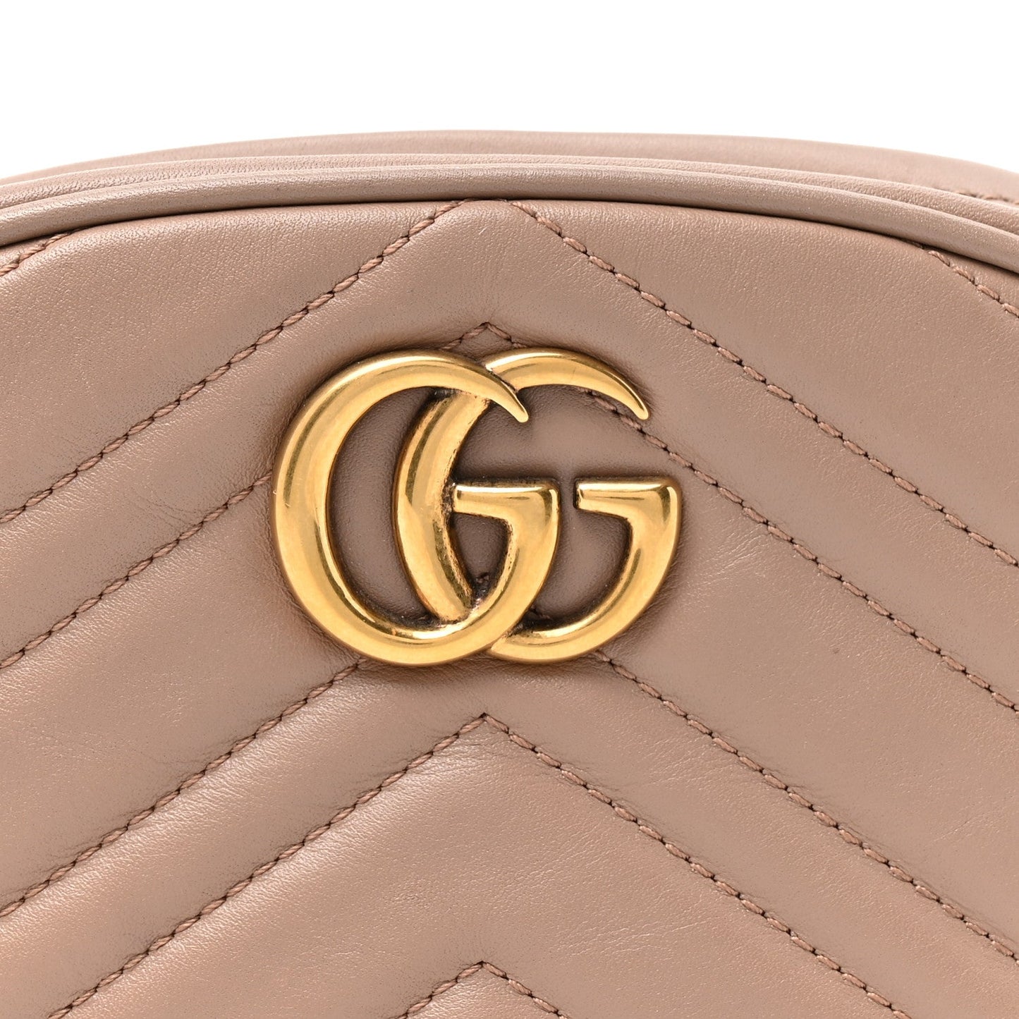 Calfskin Matelasse GG Marmont Belt Bag 95 38 95 38 Porcelain Rose