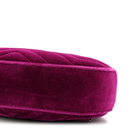 Velvet Matelasse GG Marmont Belt Bag 75 30 Fuchsia Violet Cyclamen