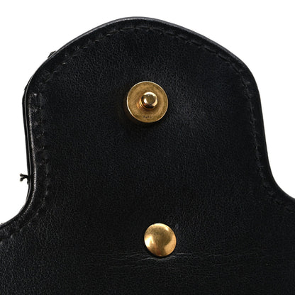 Calfskin Matelasse GG Marmont Chain Wallet Black