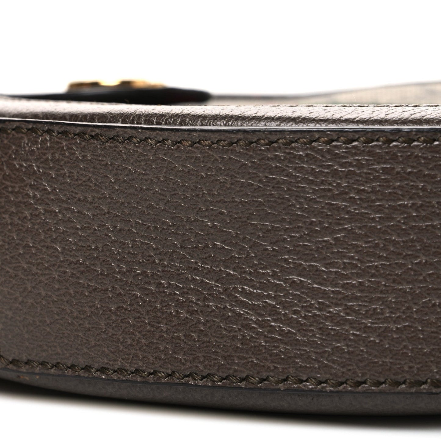 GG Supreme Monogram Web Mini Ophidia Round Shoulder Bag Brown