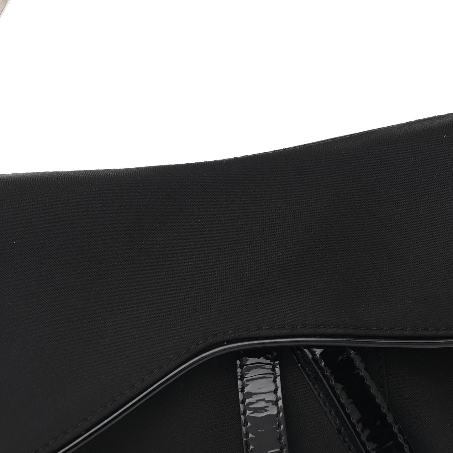 Nylon Saddle Bag Black