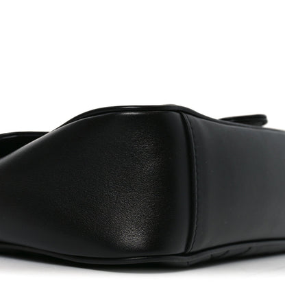 Calfskin Matelasse Small GG Marmont Shoulder Bag Black