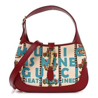 Canvas Calfskin 100 Centennial Music Small Jackie 1961 Hobo Ivory Red