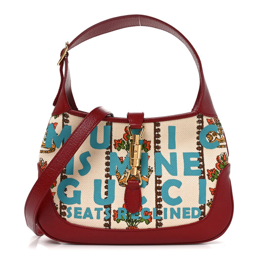 Canvas Calfskin 100 Centennial Music Small Jackie 1961 Hobo Ivory Red