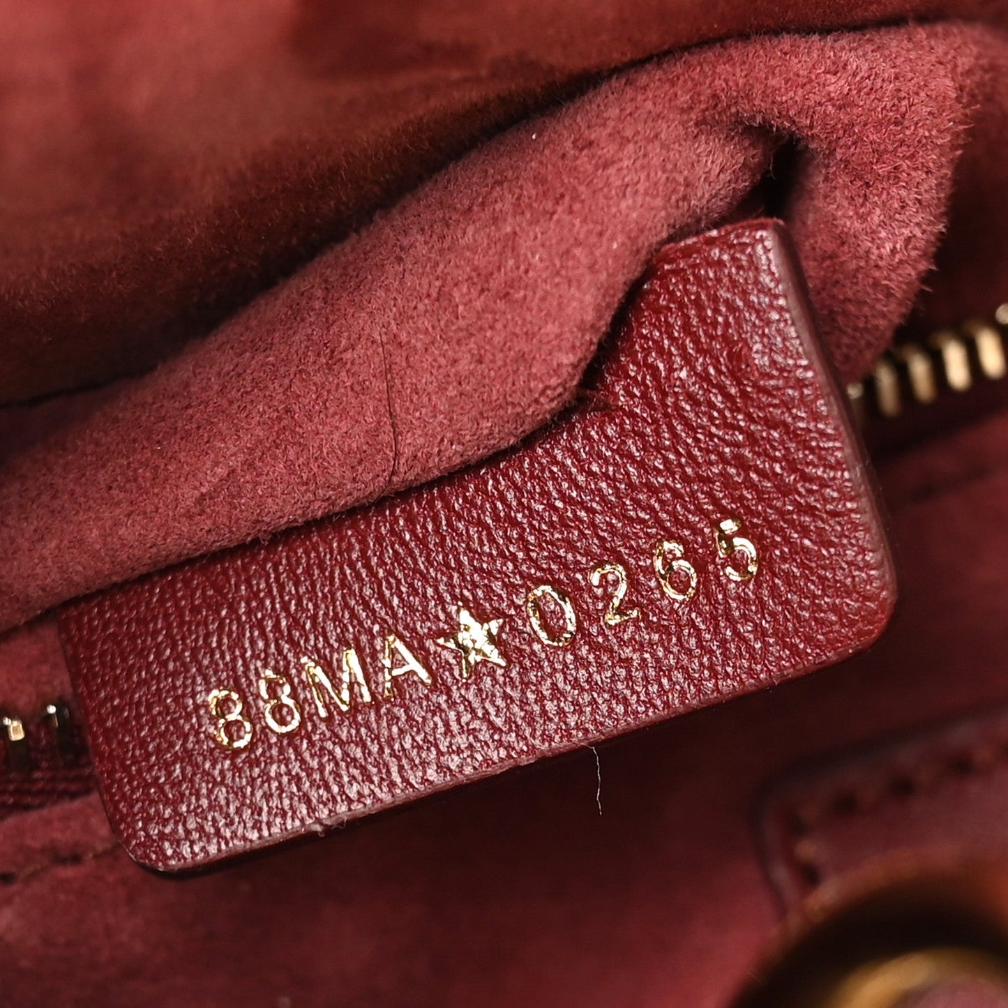 Lambskin Cannage Small My ABCDior Lady Bordeaux