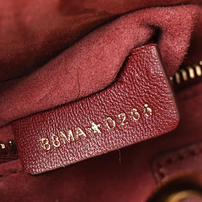 Lambskin Cannage Small My ABCDior Lady Bordeaux
