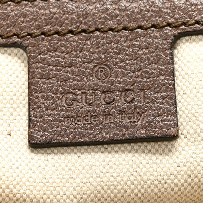 GG Supreme Monogram Textured Dollar Calfskin Web Large Savoy Duffle Bag  Beige Ebony New Acero