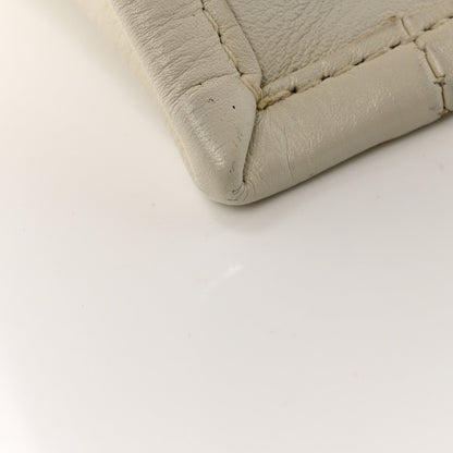Calfskin Large Surrealism Book Tote Ivory
