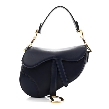 Calfskin Mini Saddle Bag Blue