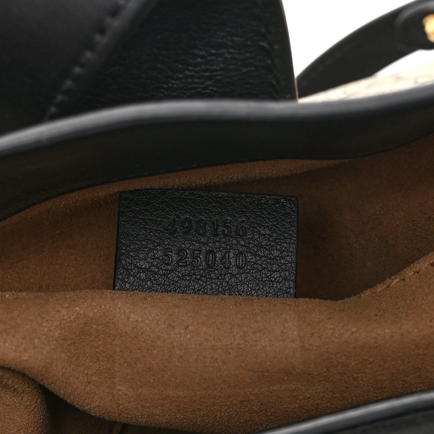 GG Supreme Monogram Small Padlock Tote Black