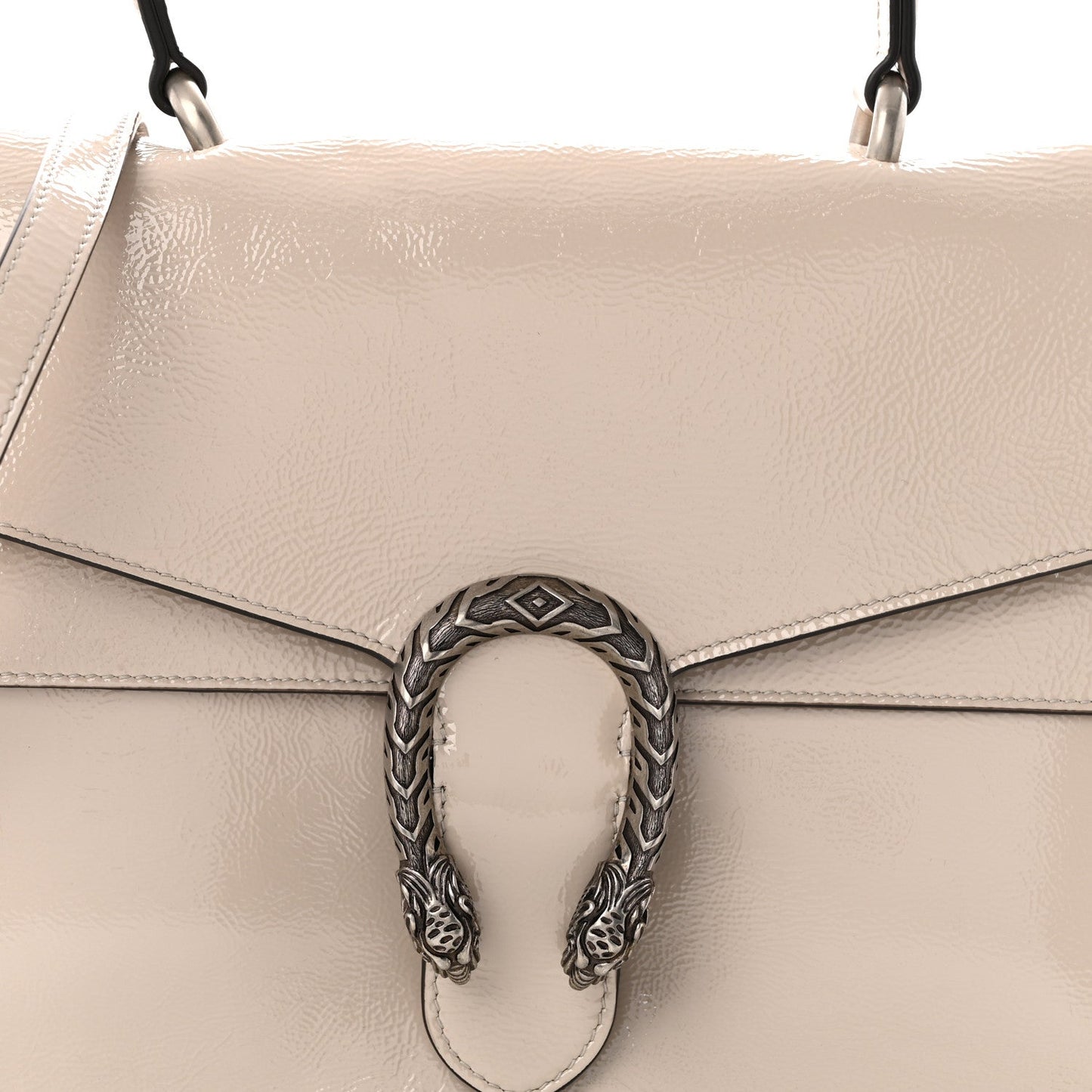 Crinkled Patent Medium Dionysus Top Handle Bag Sphinx
