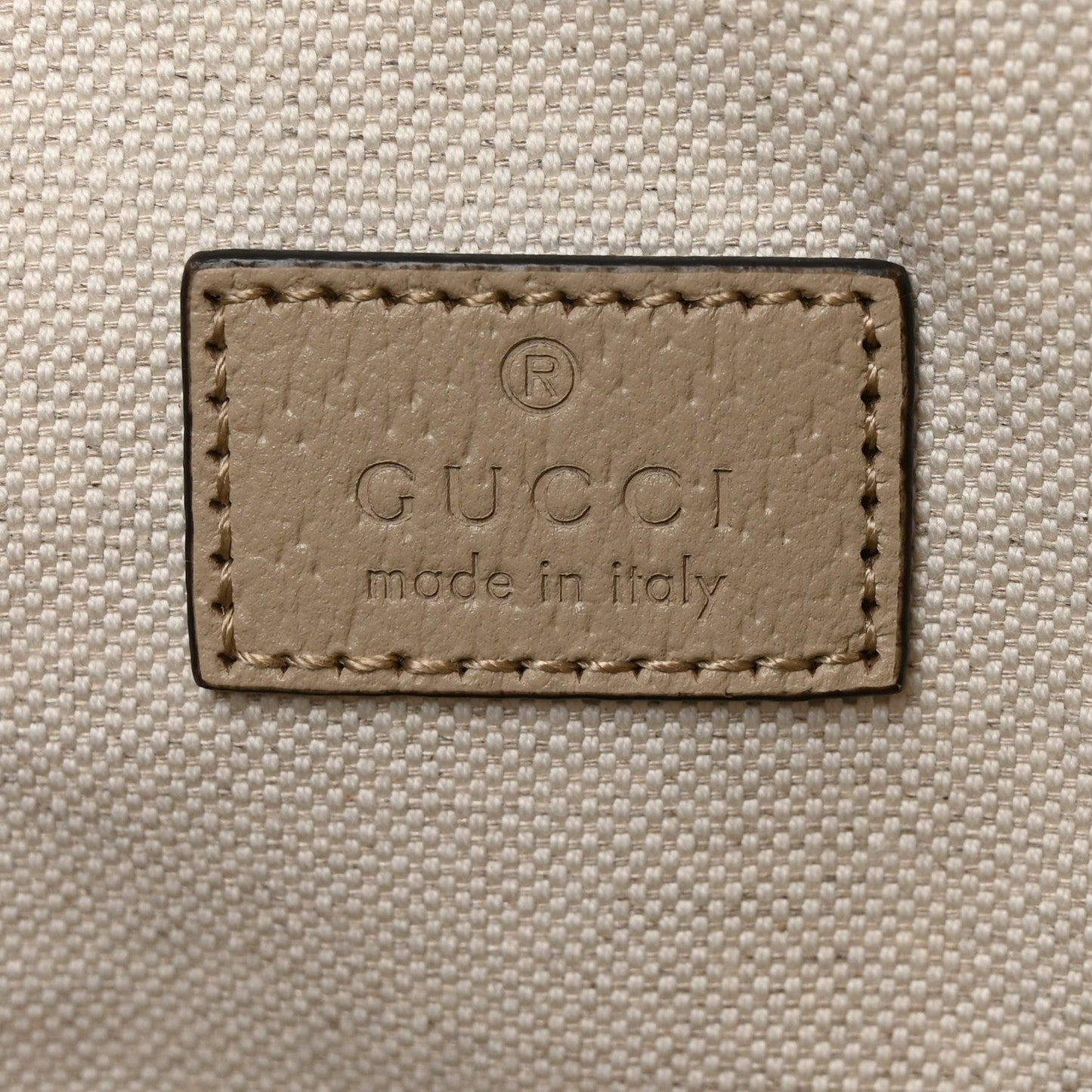 GG Supreme Monogram Textured Dollar Calfskin Small Ophidia Shoulder Tote Bag Beige Mystic White Oatmeal