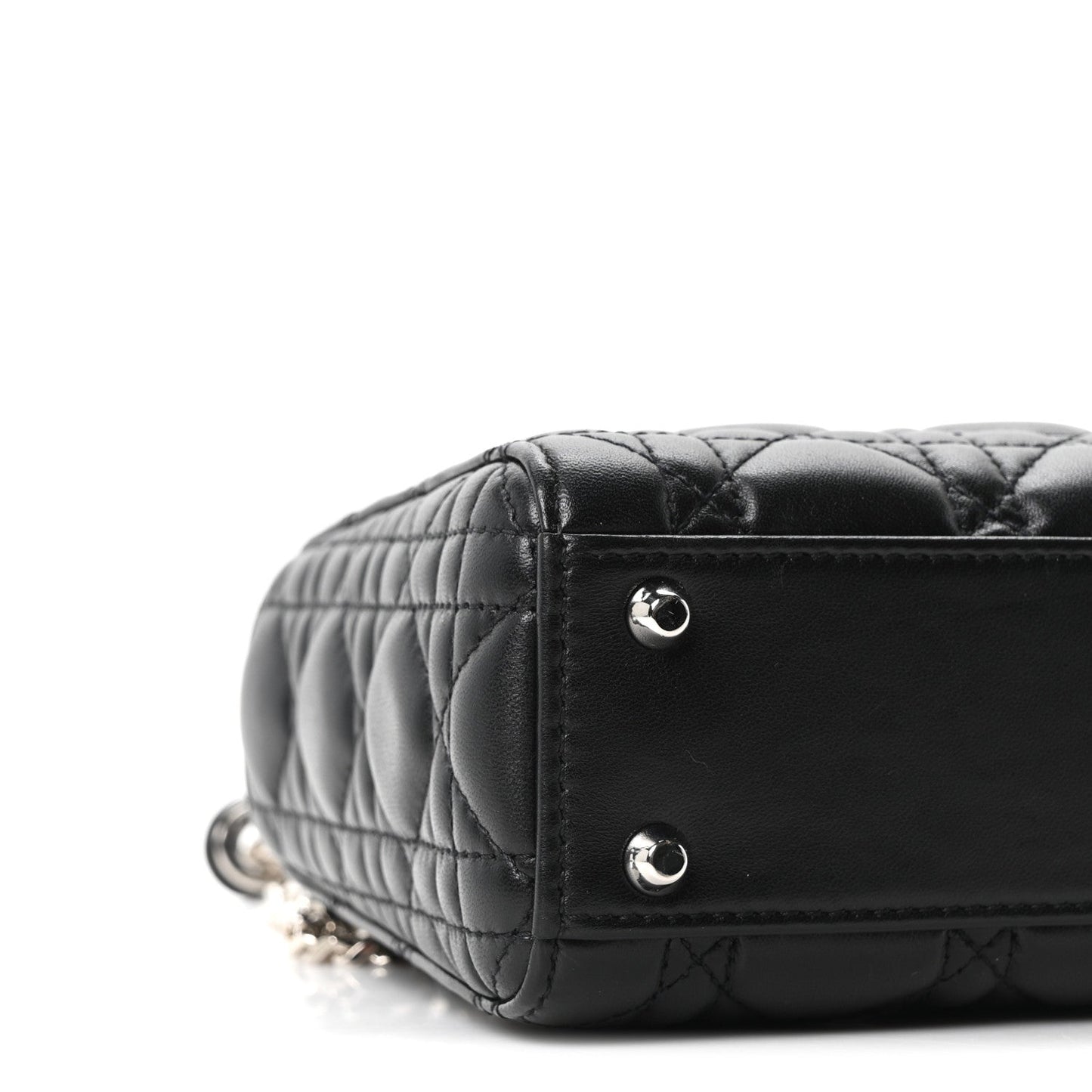 Lambskin Cannage Mini Lady Dior Black