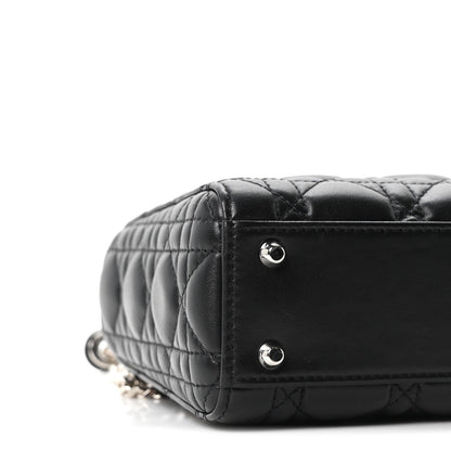Lambskin Cannage Mini Lady Dior Black