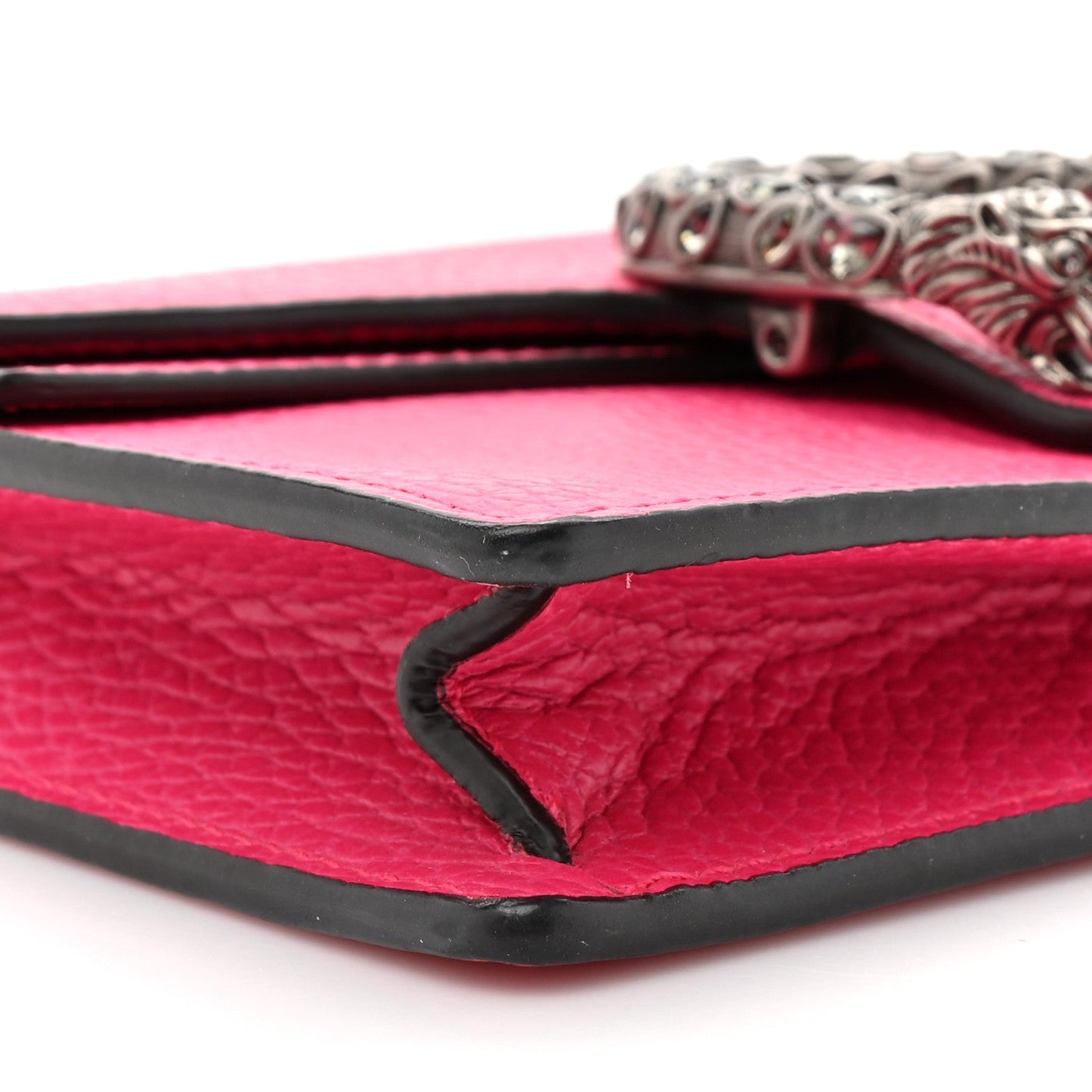 Dollar Calfskin Crystal Super Mini Dionysus Shoulder Bag Box Pink Black Diamond